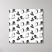 Halloween vectorkunst canvas afdruk (Voorkant)