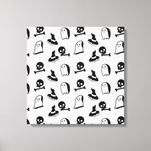 Halloween vectorkunst canvas afdruk (Voorkant)