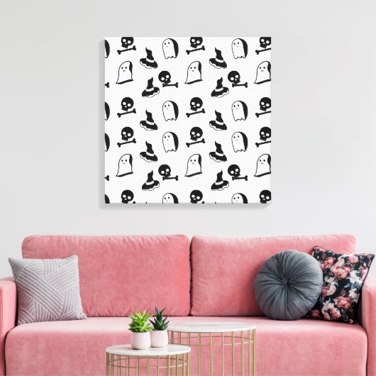 Halloween vectorkunst canvas afdruk (Insitu (Woonkamer))