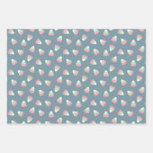 Halloween veelkleurige Candy Corn Inpakpapier Vel (Voorkant 2)