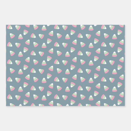 Halloween veelkleurige Candy Corn Inpakpapier Vel (Voorkant 2)