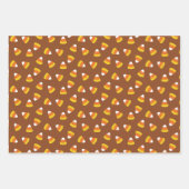 Halloween veelkleurige Candy Corn Inpakpapier Vel (Voorkant)