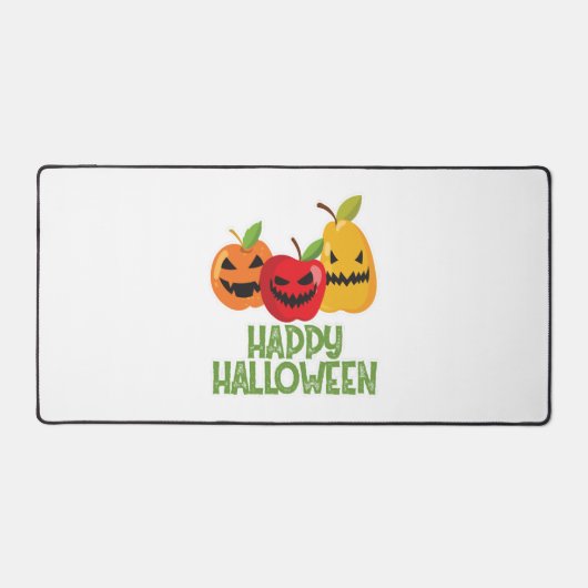 Halloween Vegan Happy Halloween Pompoen Vegetarisc Bureaumat (Voorkant)