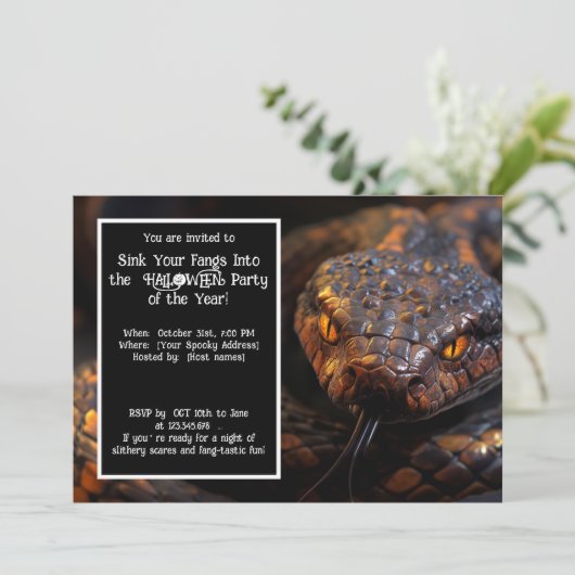 Halloween Venom & Vibes Kaart (Staand voorkant)