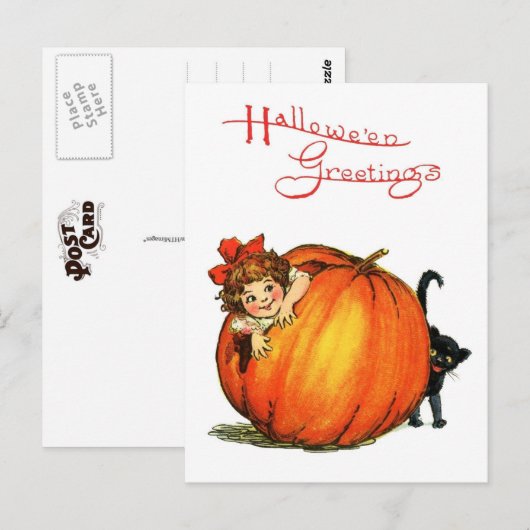 Halloween Verbergen en zoeken Briefkaart (Voorkant / Achterkant)
