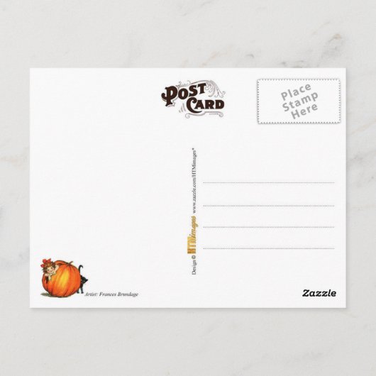 Halloween Verbergen en zoeken Briefkaart (Achterkant)