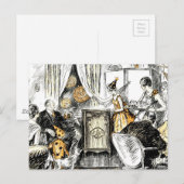 Halloween verdampers briefkaart (Voorkant / Achterkant)