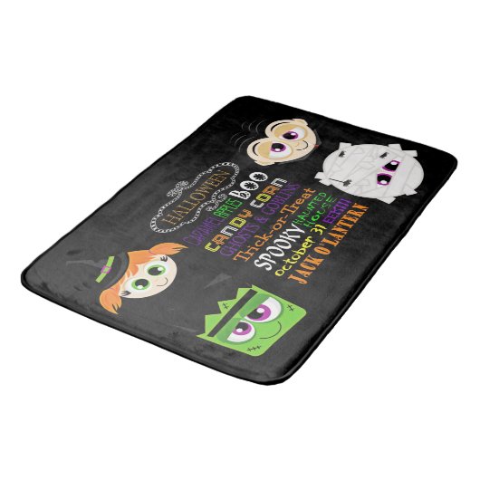 Halloween-Verdragen en -rechten Badmat (Gekanteld)