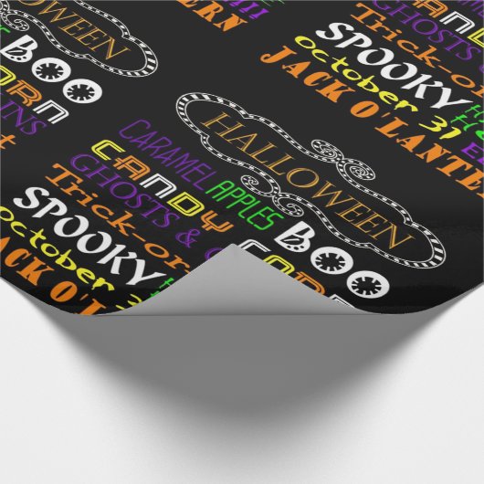 Halloween-Verdragen en -rechten Cadeaupapier (Hoek)