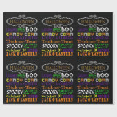 Halloween-Verdragen en -rechten Cadeaupapier (Vlak)