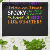 Halloween-Verdragen en -rechten Theedoek (Gevouwen)