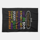 Halloween-Verdragen en -rechten Theedoek (Horizontaal)