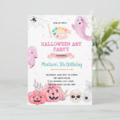 Halloween-verfpartij Kaart (Staand voorkant)