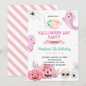 Halloween-verfpartij Kaart (Voorkant / Achterkant)