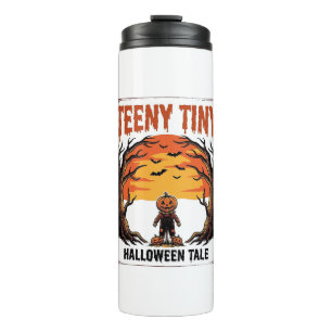 Halloween-verhaal Teeny Tiny Spooky Vintage Scene_ Thermosbeker