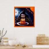 Halloween - Verjaardag 4 Poster (Keuken)