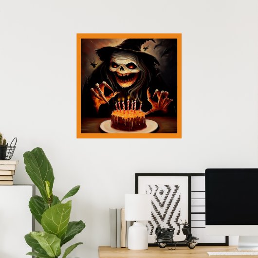 Halloween - Verjaardag 5 Poster (Thuiskantoor)