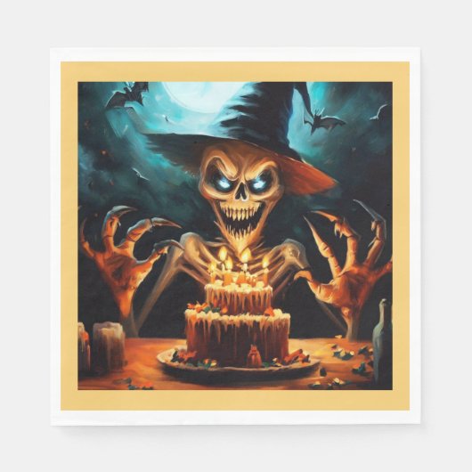 Halloween - Verjaardag 6 Servet (Voorkant)