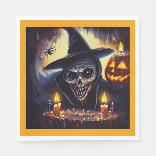 Halloween - Verjaardag 7 Servet (Voorkant)