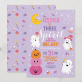 Halloween Verjaardag DRIE Meisjes Party Geesten Pa Kaart (Voorkant / Achterkant)