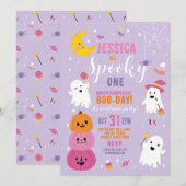 Halloween Verjaardag EEN Meisjes Party Geesten Paa Kaart (Voorkant / Achterkant)