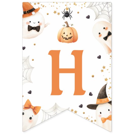 Halloween Verjaardag Garland Banner (Tweede vlag)