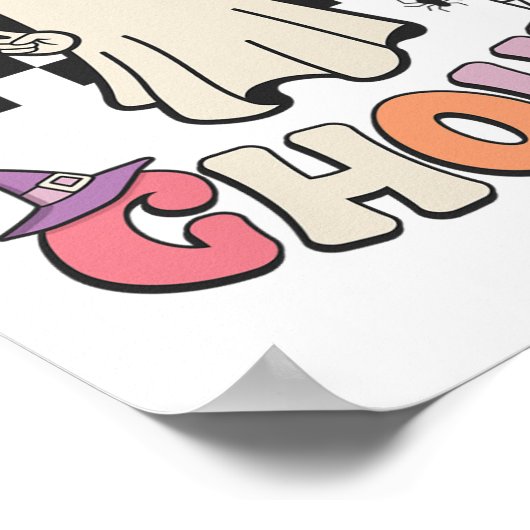 Halloween verjaardag Ghoul Bday Party Jubileum Wo Poster (Hoek)