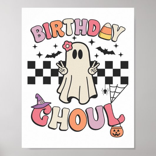 Halloween verjaardag Ghoul Bday Party Jubileum Wo Poster (Voorkant)