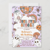 Halloween Verjaardag Ghouls 4e Verjaardagsfeest Kaart (Voorkant)