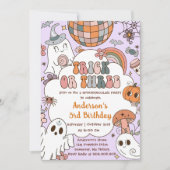 Halloween Verjaardag Ghouls Drie Verjaardag Feest Kaart (Voorkant)