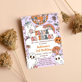 Halloween Verjaardag Ghouls Drie Verjaardag Feest Kaart