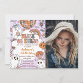 Halloween Verjaardag Ghouls Drie Verjaardag Feest Kaart (Voorkant)