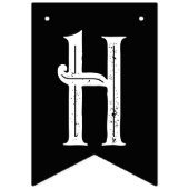 Halloween Verjaardag Gotische Letters Sinaasappel  Vlaggetjes (Tweede vlag)