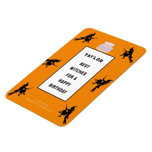 Halloween Verjaardag Grappig Magneet (Linkerzijde)