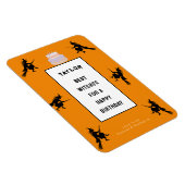 Halloween Verjaardag Grappig  Magneet (Rechterzijde)