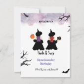 Halloween verjaardag kaart (Voorkant)