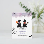 Halloween verjaardag kaart (Staand voorkant)