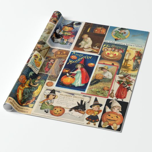 Halloween Verjaardag  Kaarten Cadeaupapier (Uitgerold)