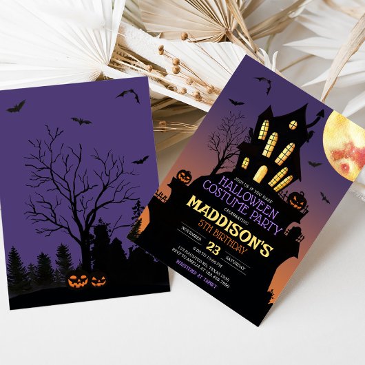 Halloween Verjaardag Kostuumfeest Kaart