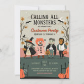  Halloween Verjaardag Kostuumfeest voor Kinderen Kaart (Voorkant)