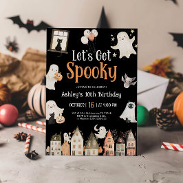 Halloween-verjaardag | Laten we spookachtig worden Kaart