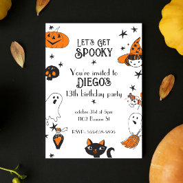 Halloween Verjaardag Let's Get Spooky Schattigee D Kaart