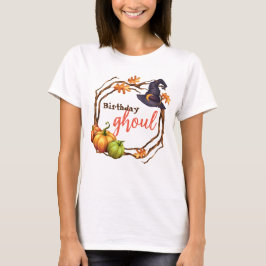 Halloween Verjaardag Meisje Herfst Tshirt 