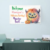 Halloween Verjaardag Monster Bash Spandoek (Beurs)
