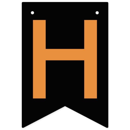 Halloween Verjaardag Pompoen Bunting Banner (Tweede vlag)