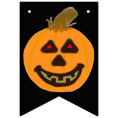 Halloween Verjaardag Pompoen Bunting Banner (Eerste vlag)