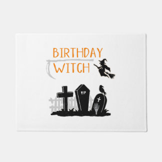 Halloween Verjaardag Quote Witch Quote Graphic Deurmat