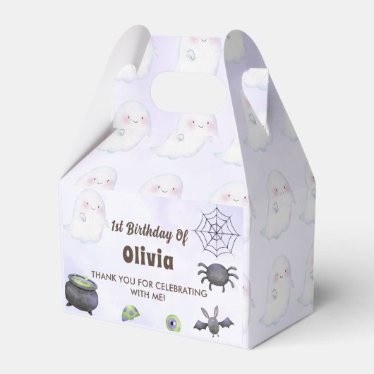 Halloween Verjaardag Schattige Ghost Party Bedankdoosjes (Voorkant Zijde)