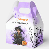 Halloween Verjaardag Schattige Kleine Tovenaar Gro Bedankdoosjes (Achterkant)