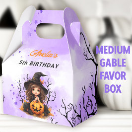 Halloween Verjaardag Schattige Little Witch Medium Bedankdoosjes